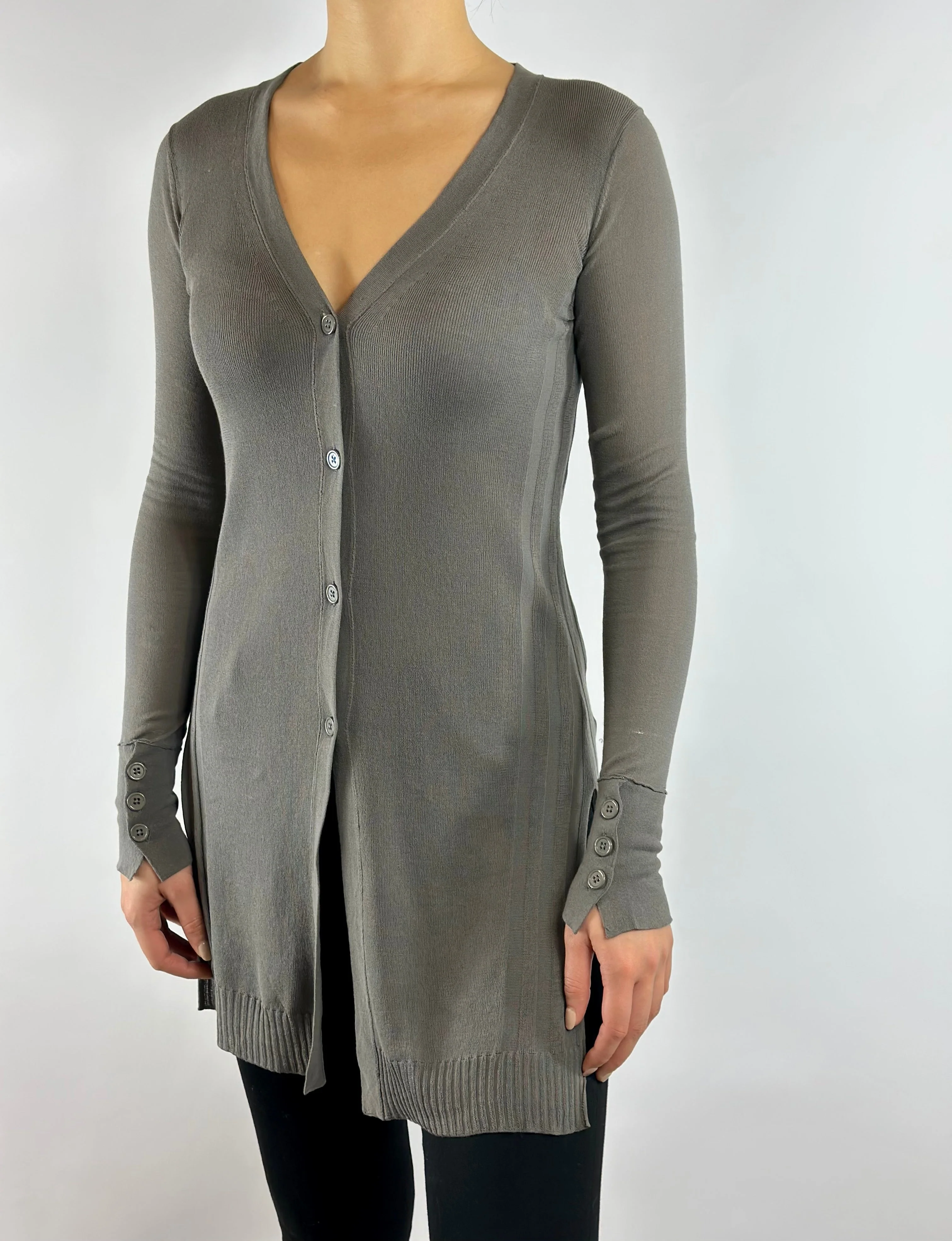100% Cotton Long Cardigan - Image 4