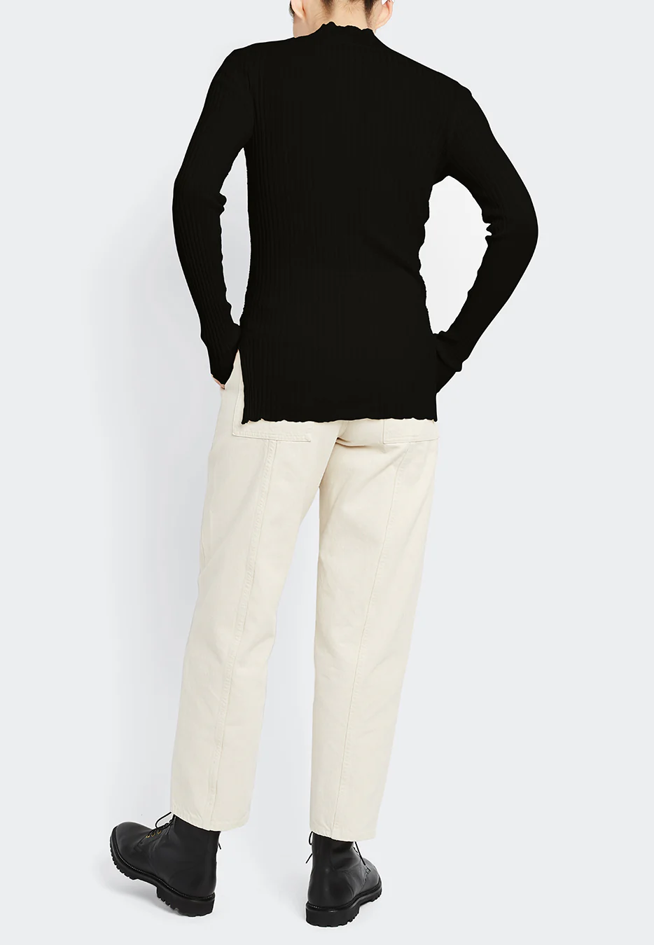 100% Cotton Baby Cables and Pointelle high crew - Image 3