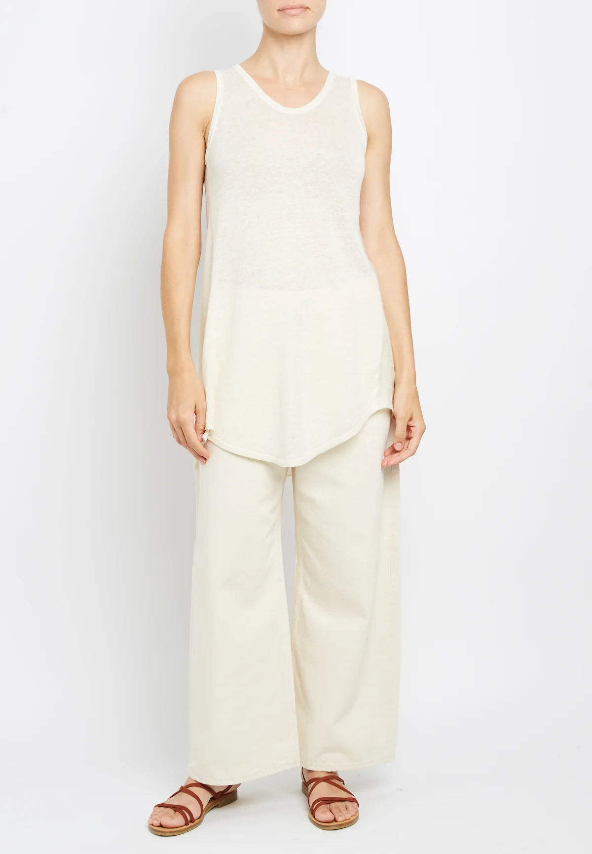 100% Linen Tank Tunic - Image 3