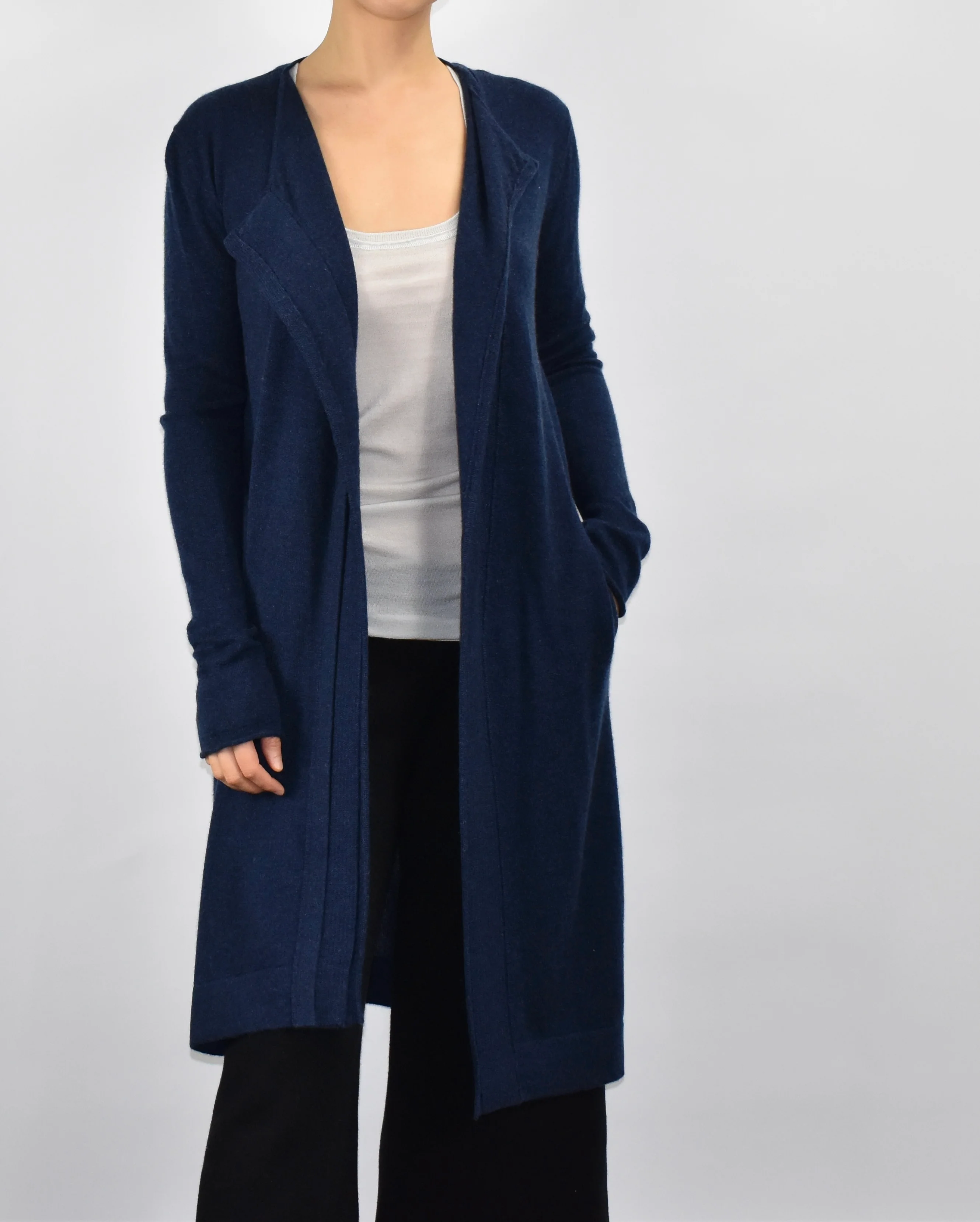 Super Soft 100% Cashmere Asymmetrical Duster - Image 7