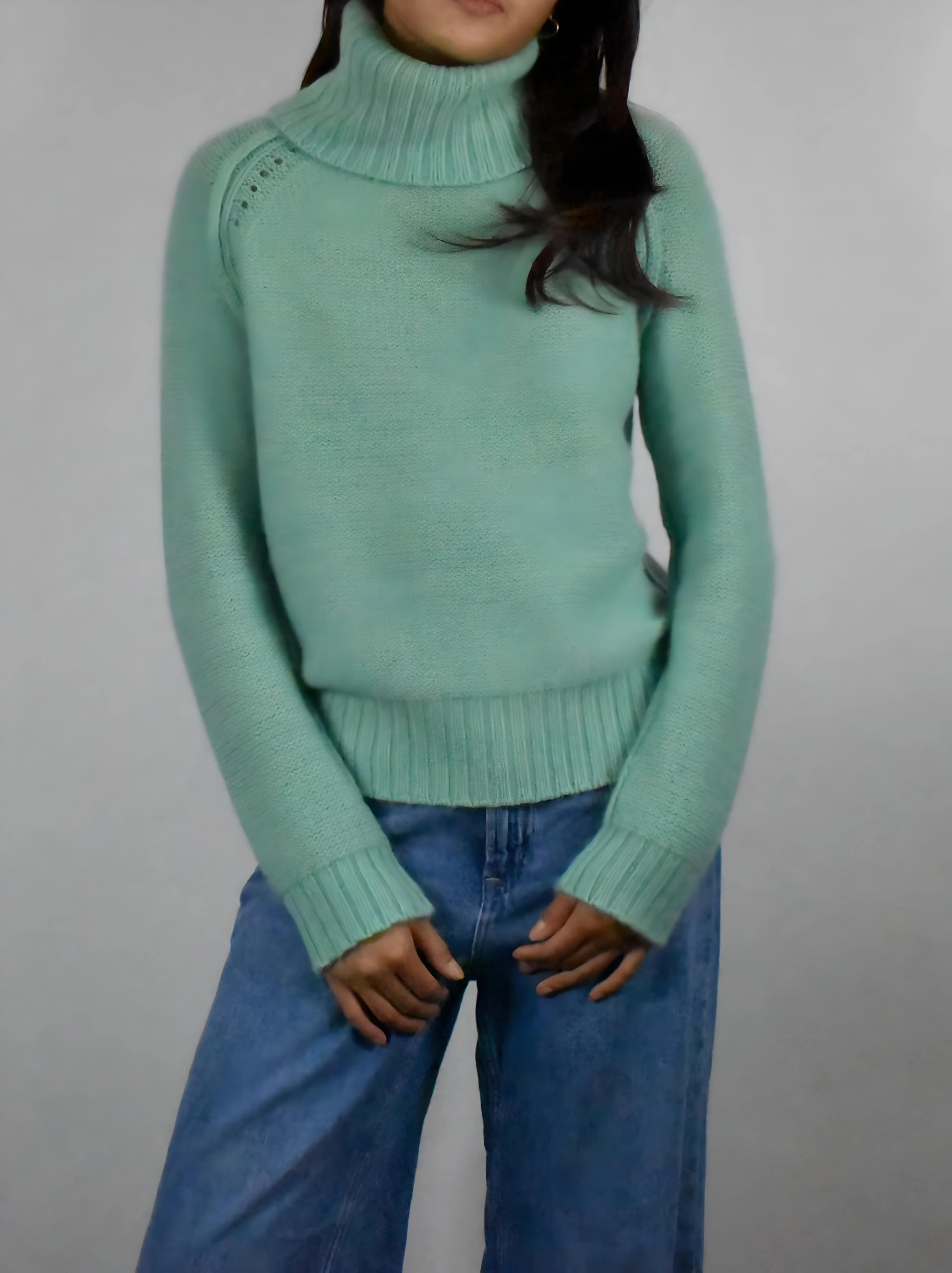 Chunky Cozy Cashmere Luxe Turtleneck - Image 3