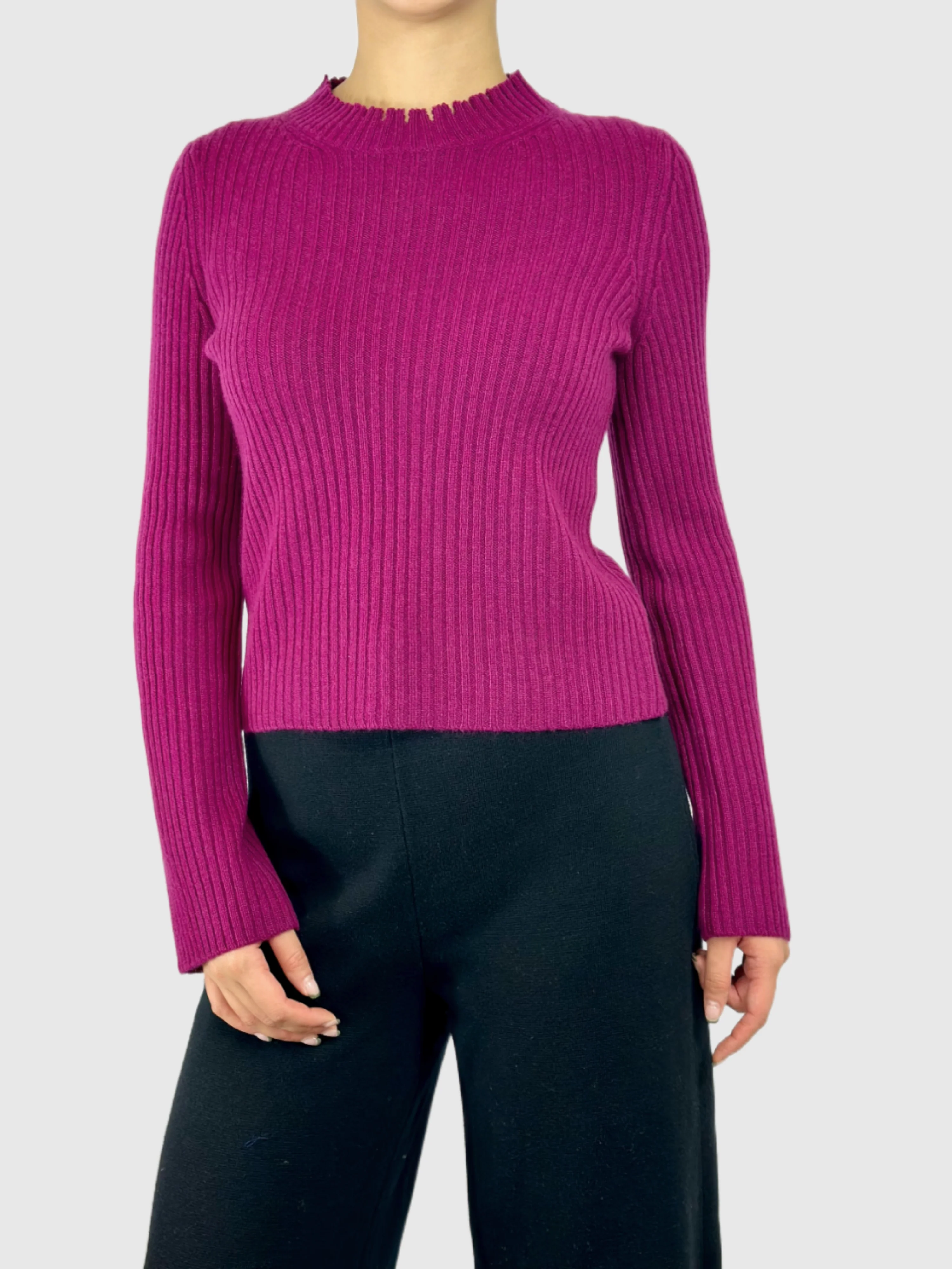 Fringed Neckline Pullover - Image 2